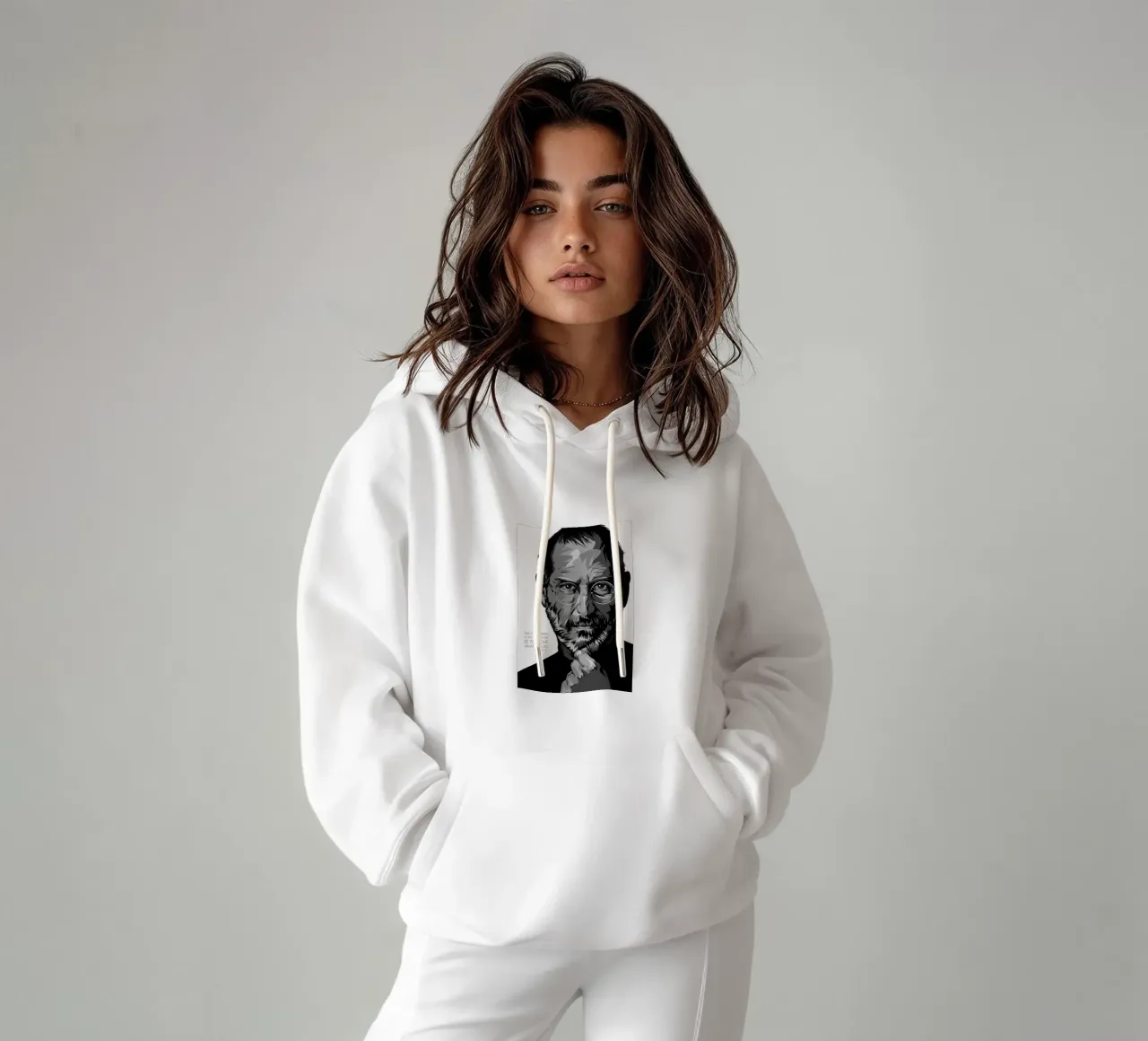 Steve Jobs quote felpa con cappuccio da nabakumov