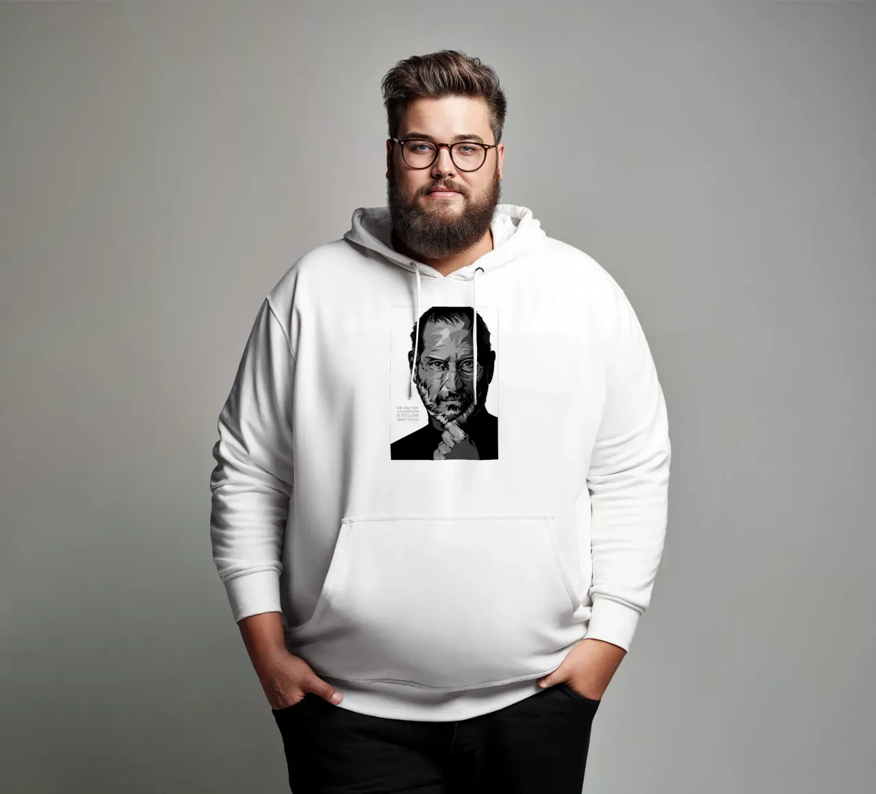 Steve Jobs quote felpa con cappuccio da nabakumov
