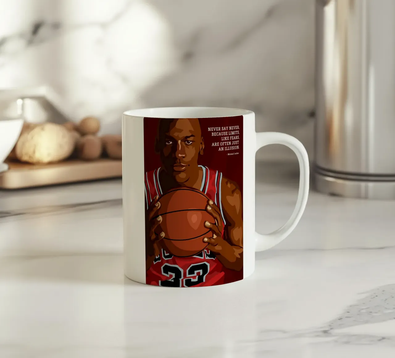 Michael Jordan Quote tazza in ceramica da nabakumov