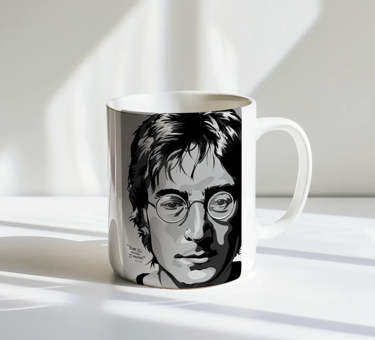 John Lennon Quote tazza in ceramica da nabakumov