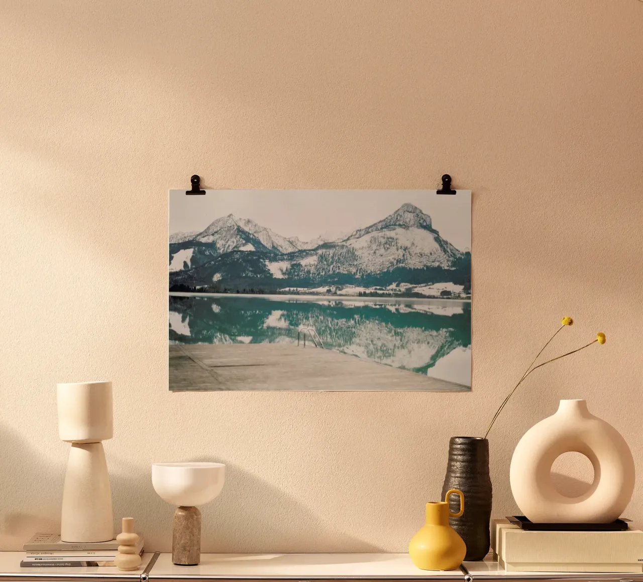 Austria poster con telaio in legno da Alexandra Hellweg