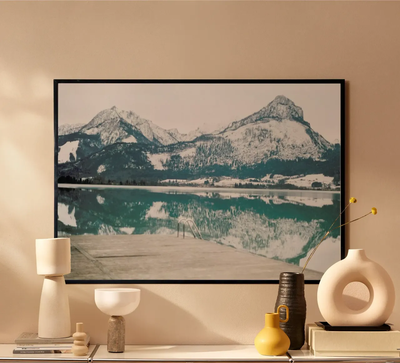 Austria poster con telaio in legno da Alexandra Hellweg