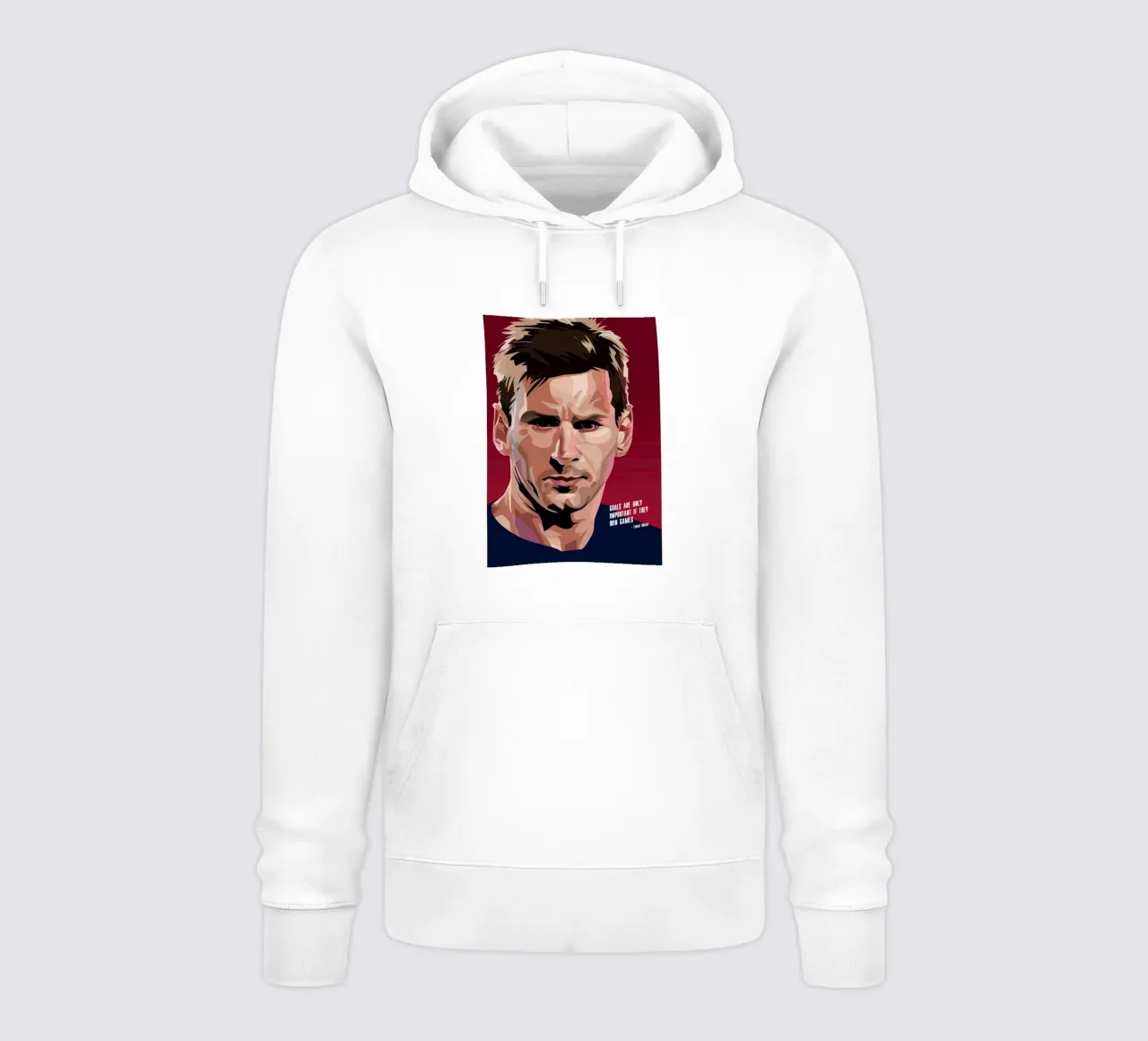 Messi Quote felpa con cappuccio da nabakumov