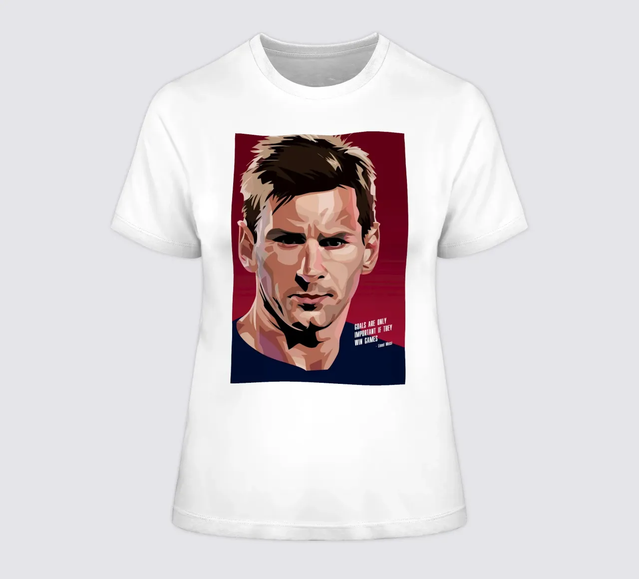 Messi Quote women's fitted t-shirt by nabakumov