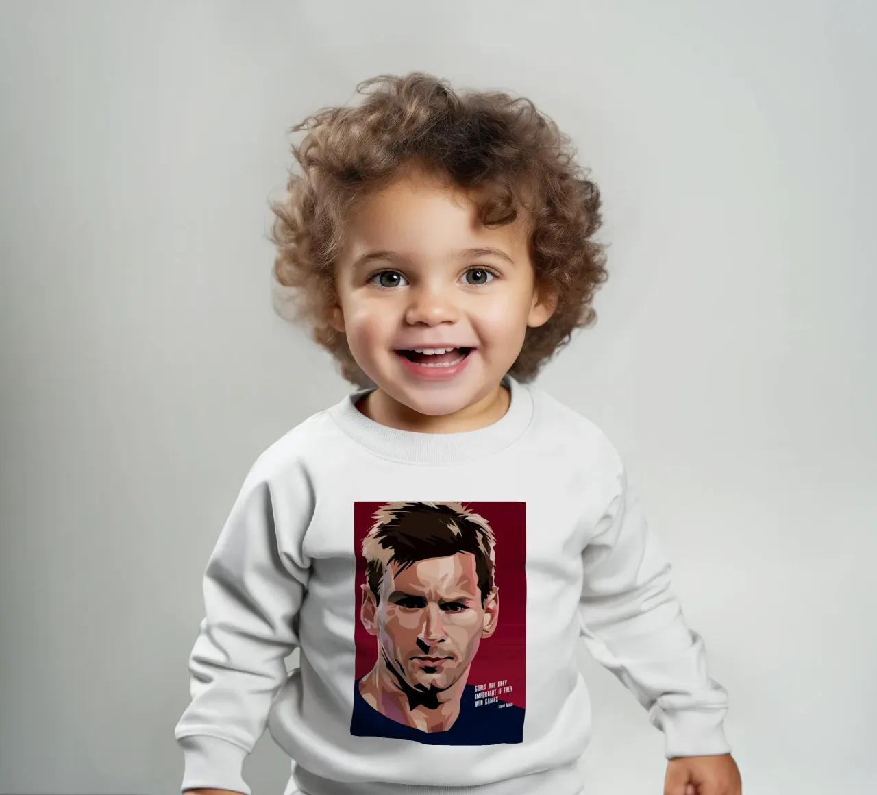 Messi Quote felpa neonato da nabakumov