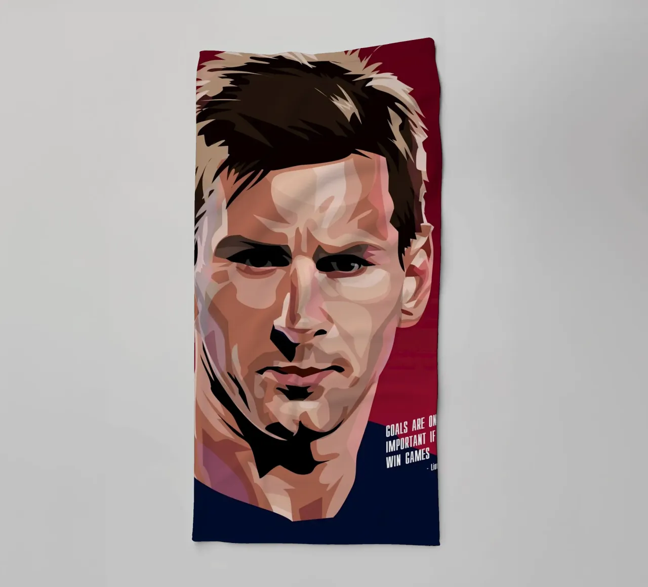 Messi Quote asciugamano da bagno da nabakumov
