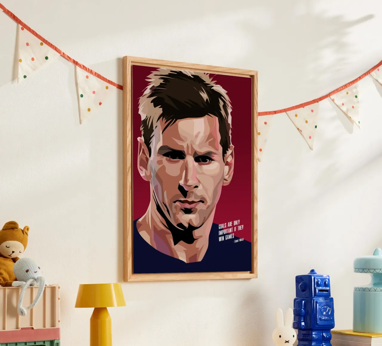 Messi Quote acrylic glass by nabakumov