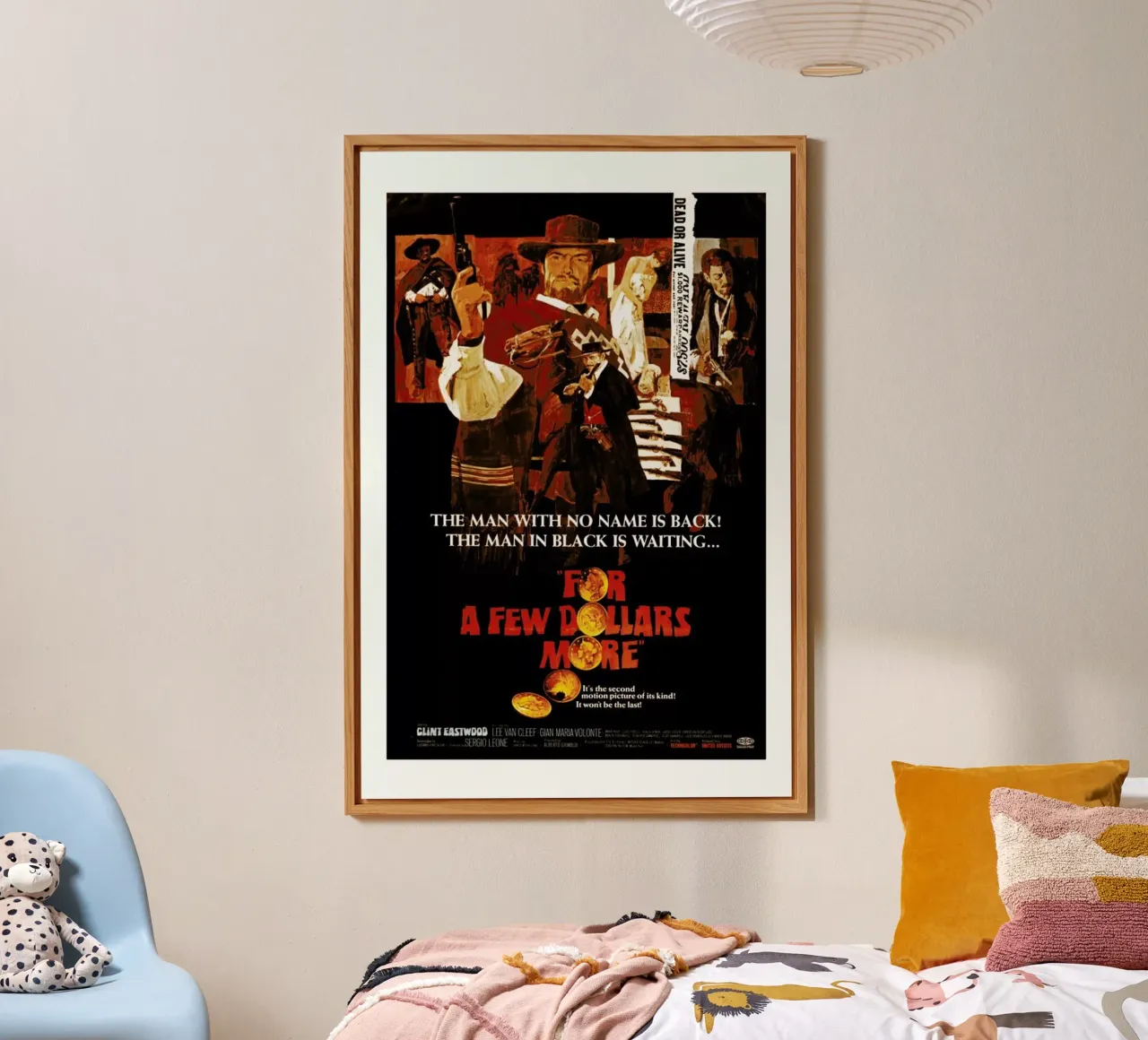 ‘For a Few More Dollars’ Retro Movie Poster alluminio dibond da Gallery Print and Art Limited