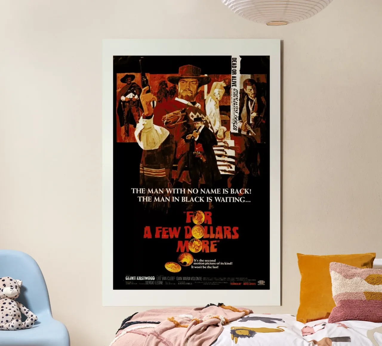 ‘For a Few More Dollars’ Retro Movie Poster alluminio dibond da Gallery Print and Art Limited