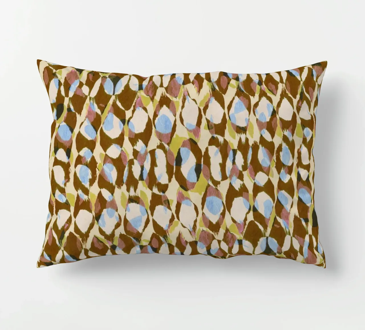 Pure Strokes #3 Brown cuscino da Alisa Galitsyna