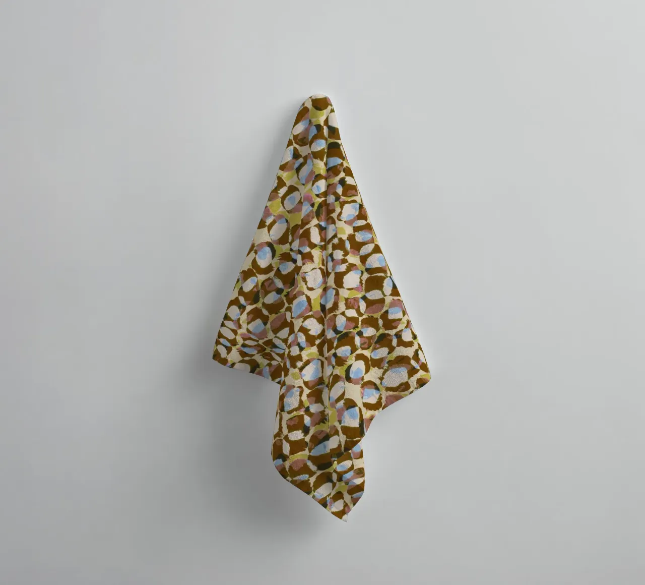 Pure Strokes #3 Brown towel by Alisa Galitsyna
