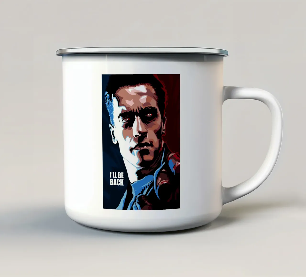 Terminator Quote tazza in smalto da nabakumov