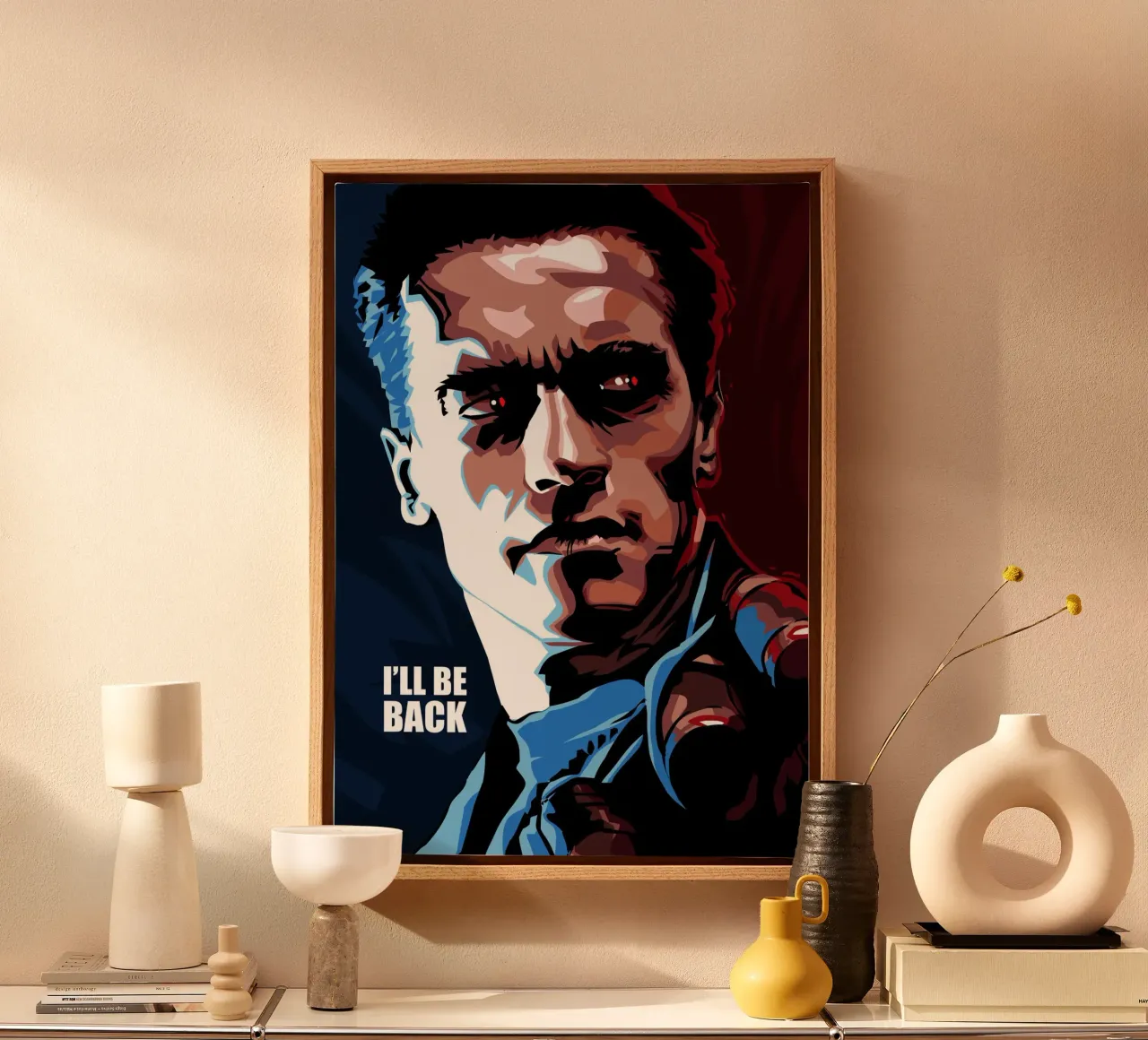 Terminator Quote tela con Cornice a cassetta da nabakumov