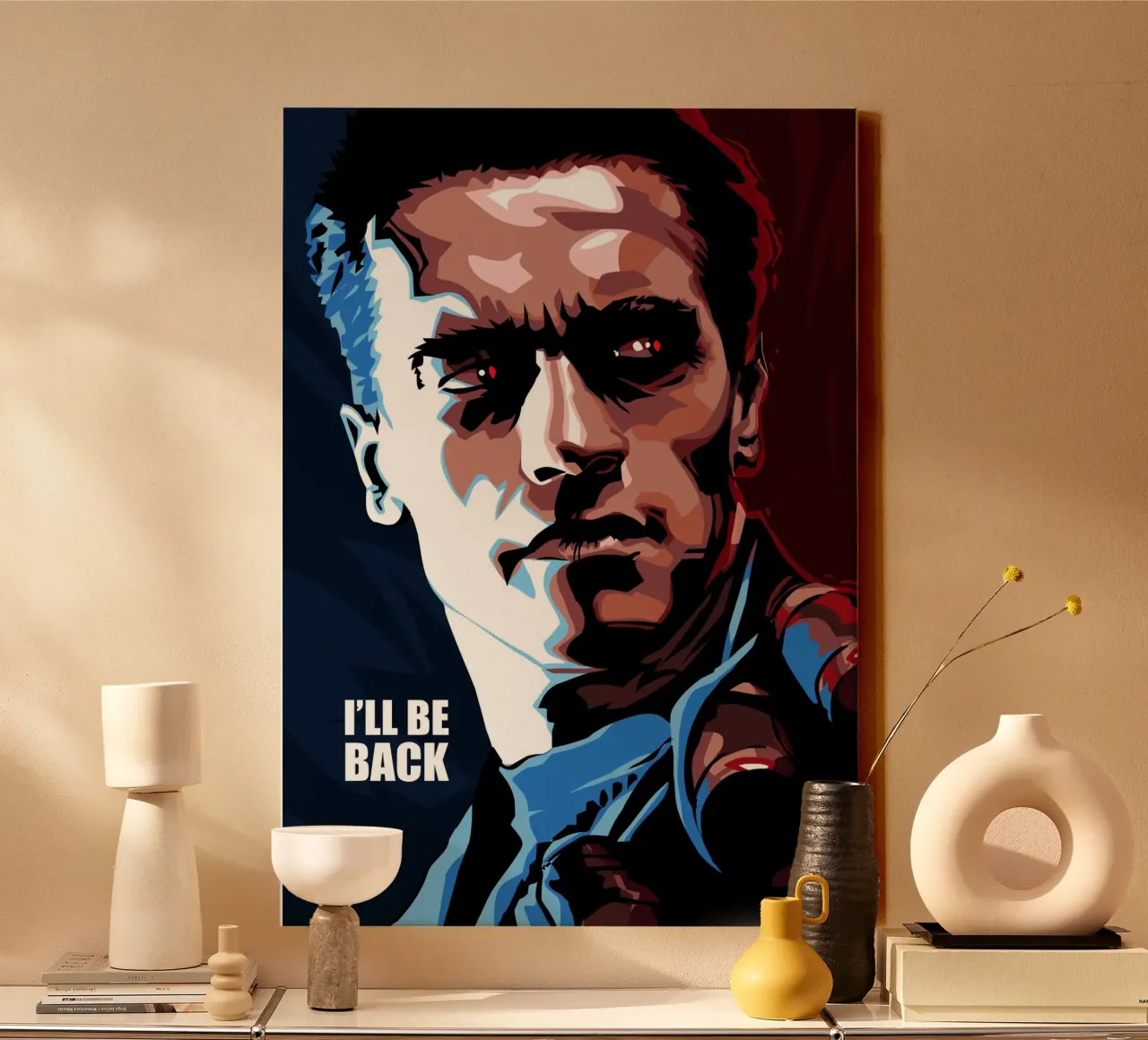 Terminator Quote tela con Cornice a cassetta da nabakumov