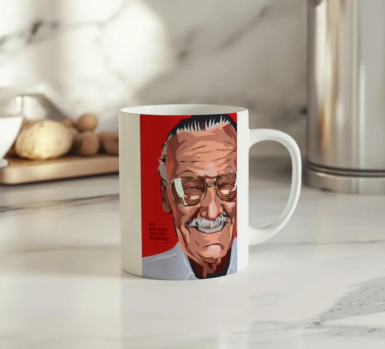 Stan Lee Quote tazza in ceramica da nabakumov