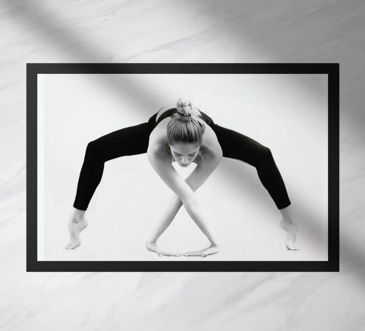 Yoga Ix doormat by Ingrid Beddoes