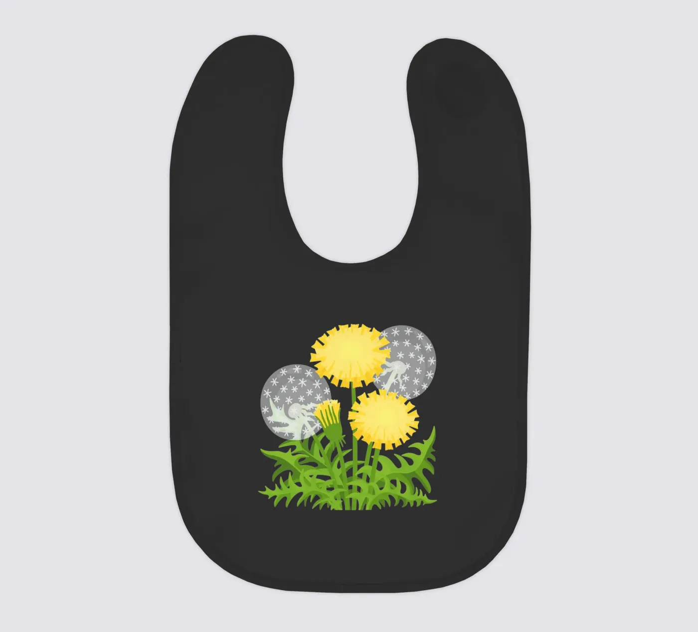 Dandelion baby bib by Lidia Blomgren