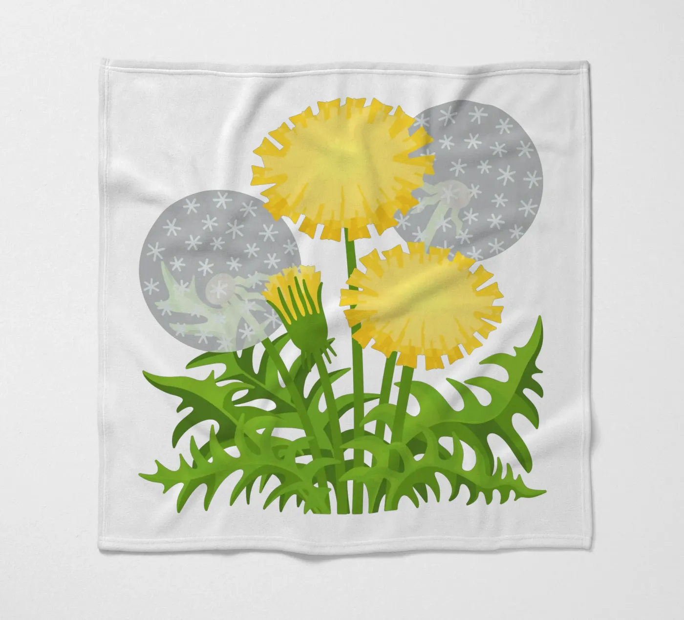 Löwenzahn Fleecedecke von Lidia Blomgren