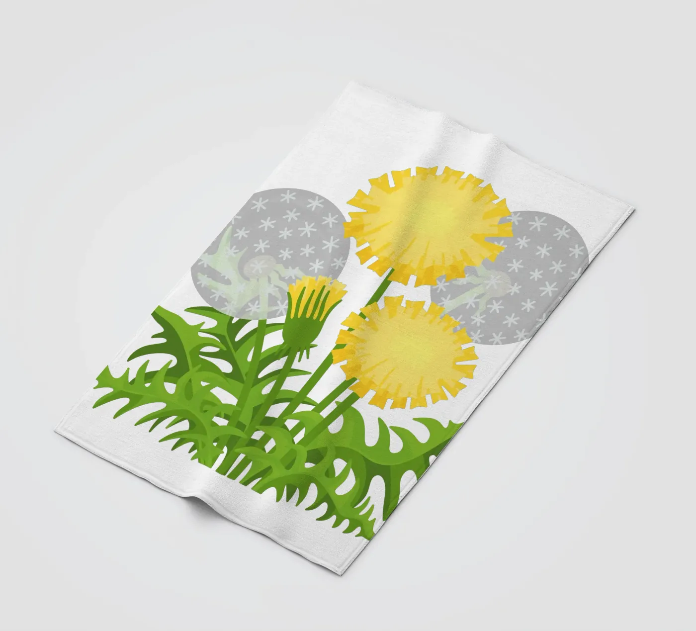 Dandelion fleece blanket by Lidia Blomgren