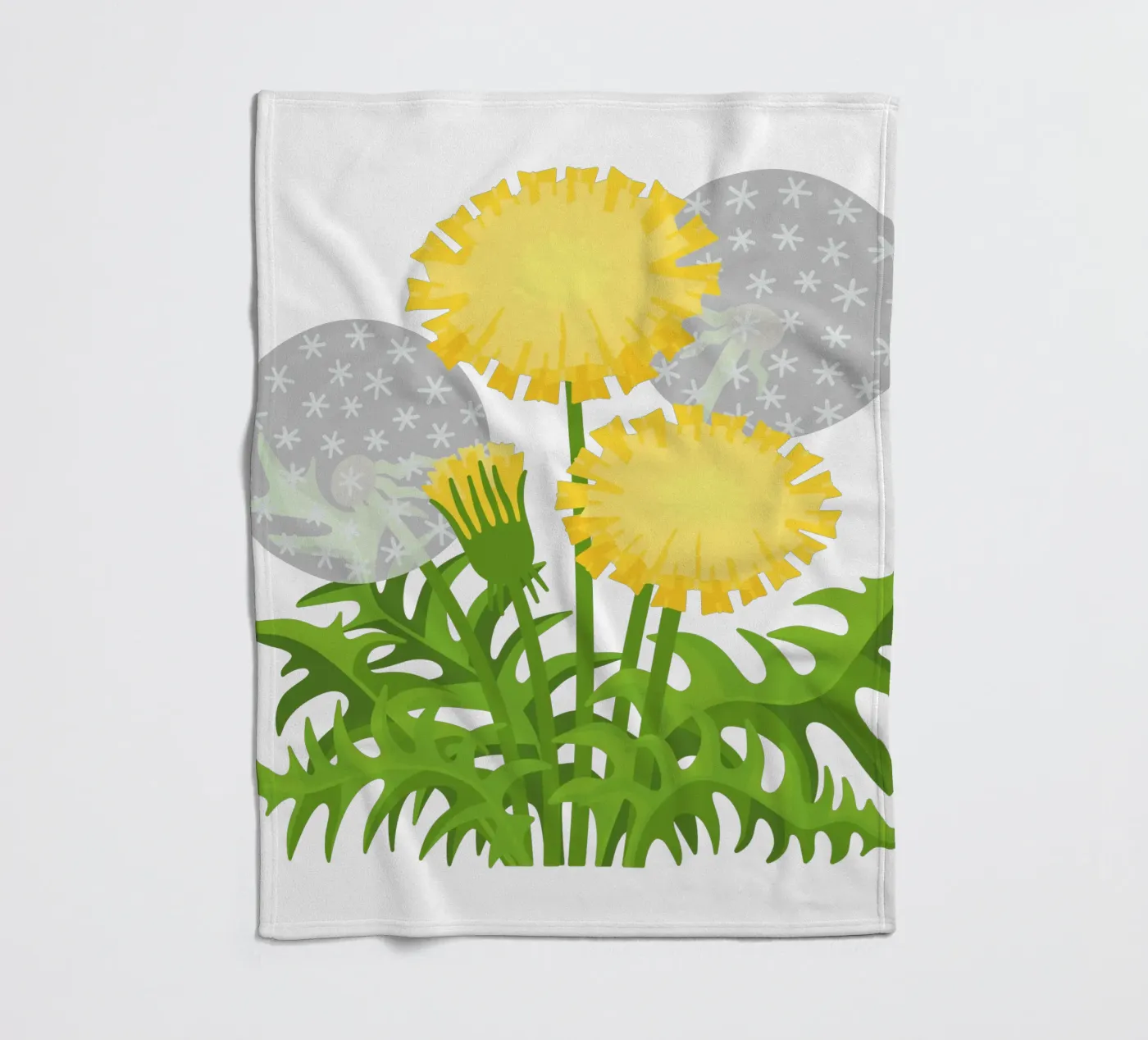 Löwenzahn Fleecedecke von Lidia Blomgren