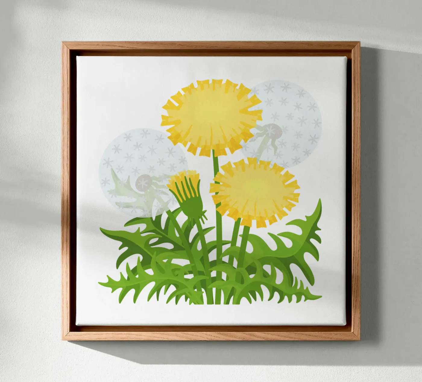 Dandelion canvas by Lidia Blomgren