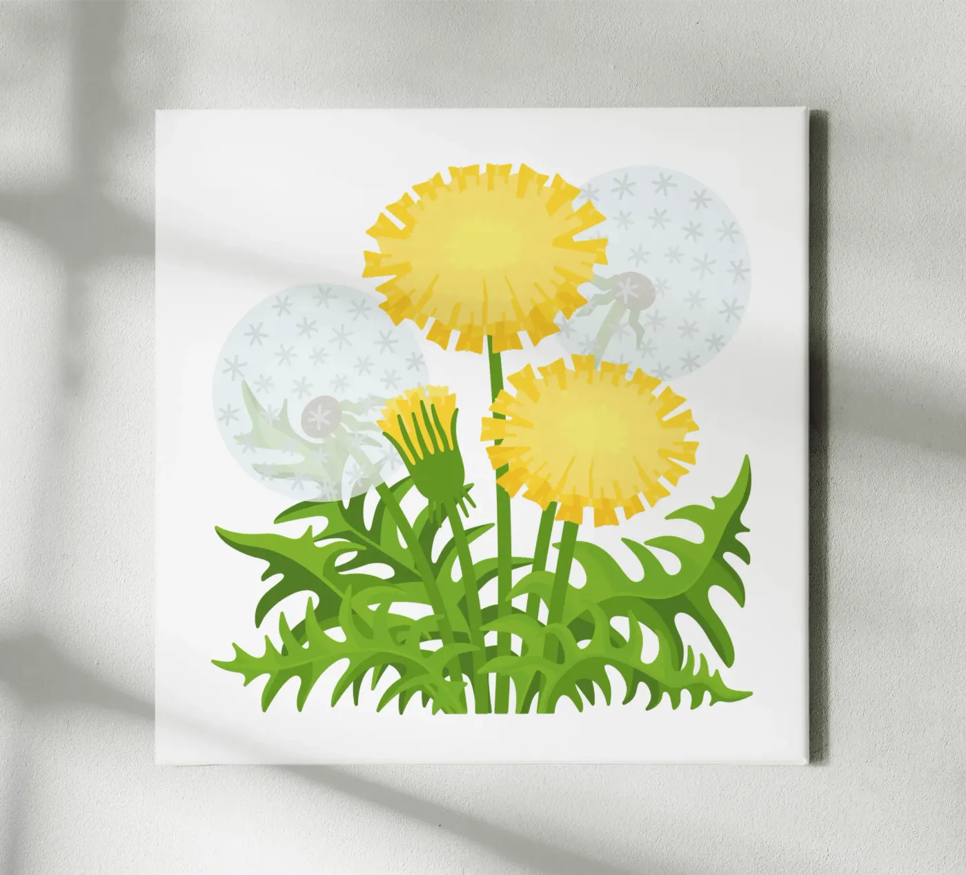 Dandelion canvas by Lidia Blomgren