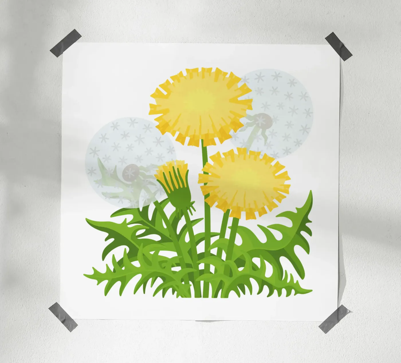 Dandelion poster by Lidia Blomgren