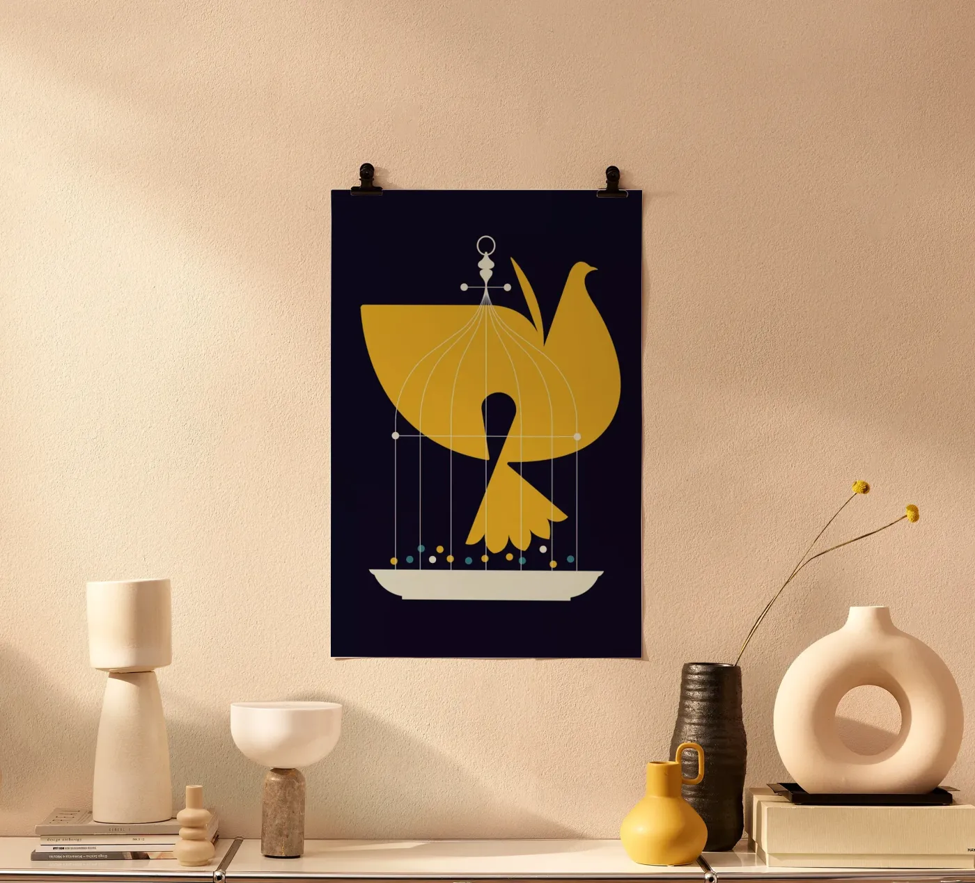 Fin Birdcage poster da Bo Lundberg