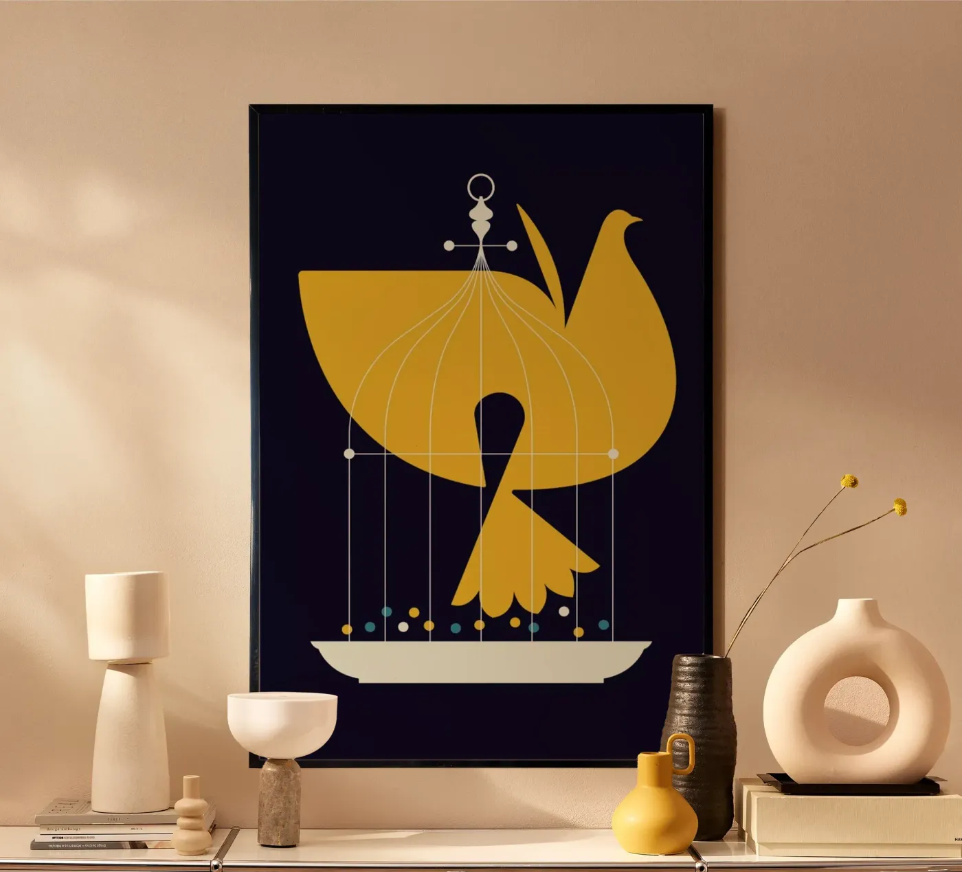 Fin Birdcage poster da Bo Lundberg