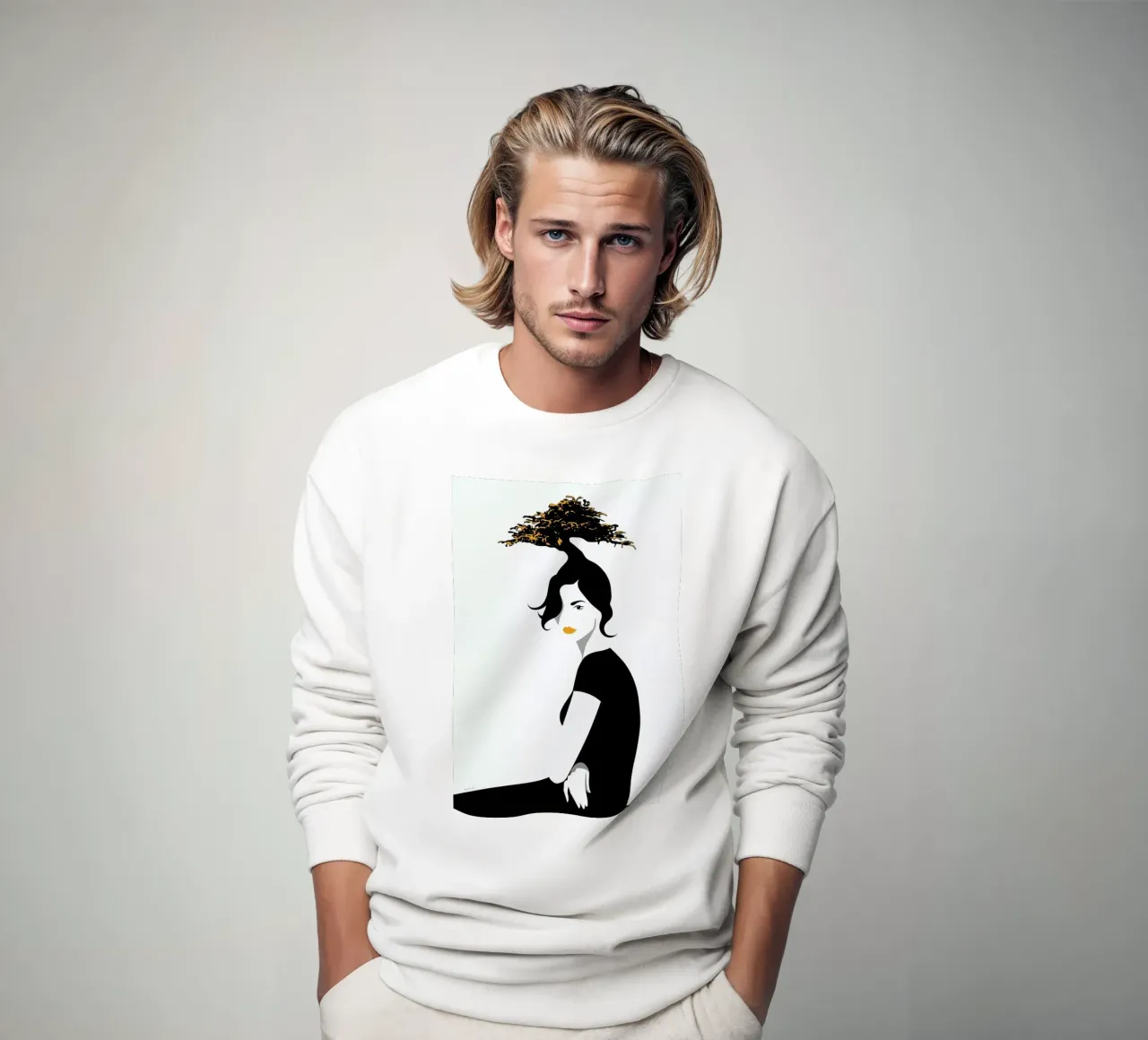 Bonsai sweatshirt van Bahar Seyedin