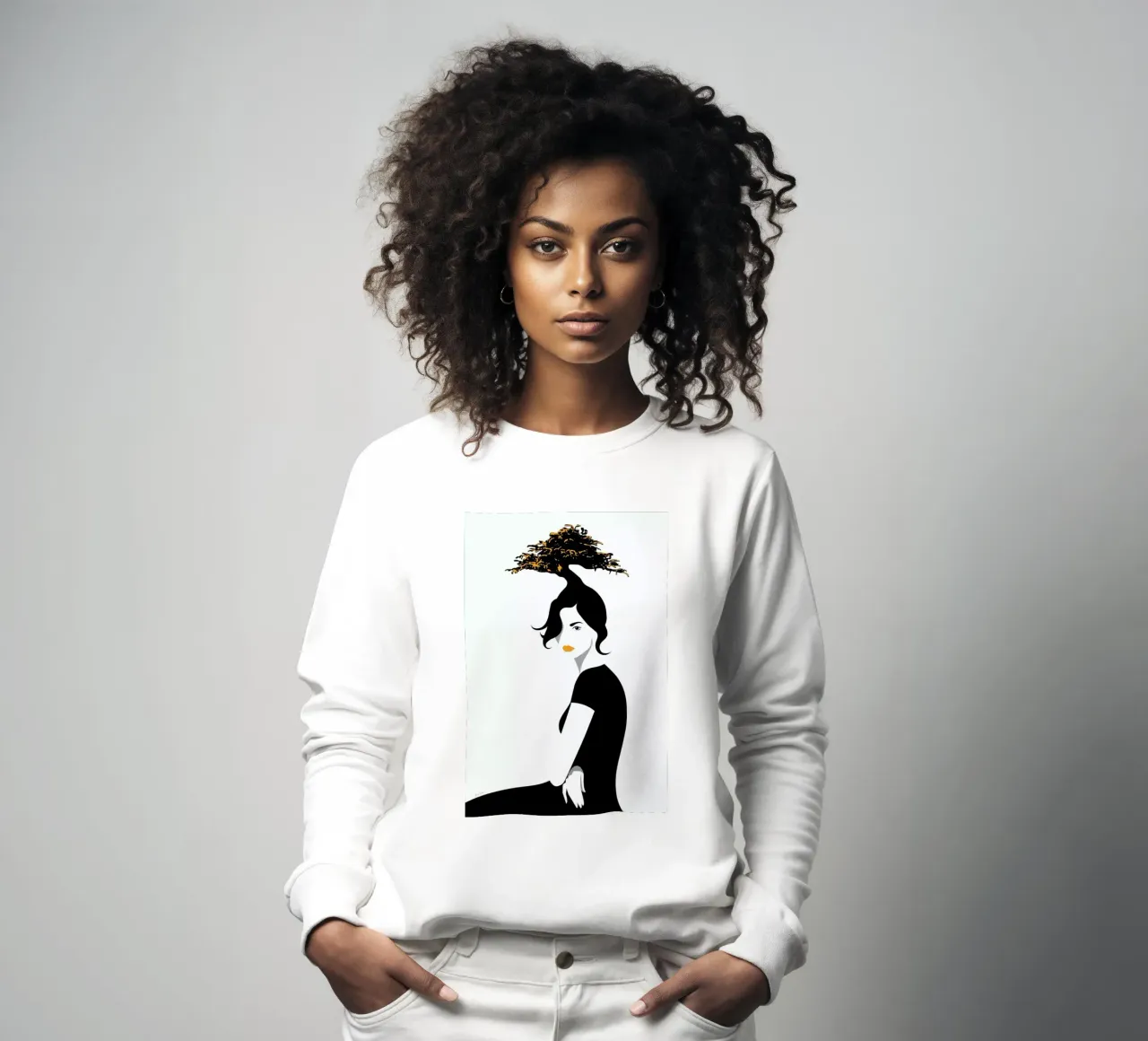 Bonsai sweatshirt van Bahar Seyedin
