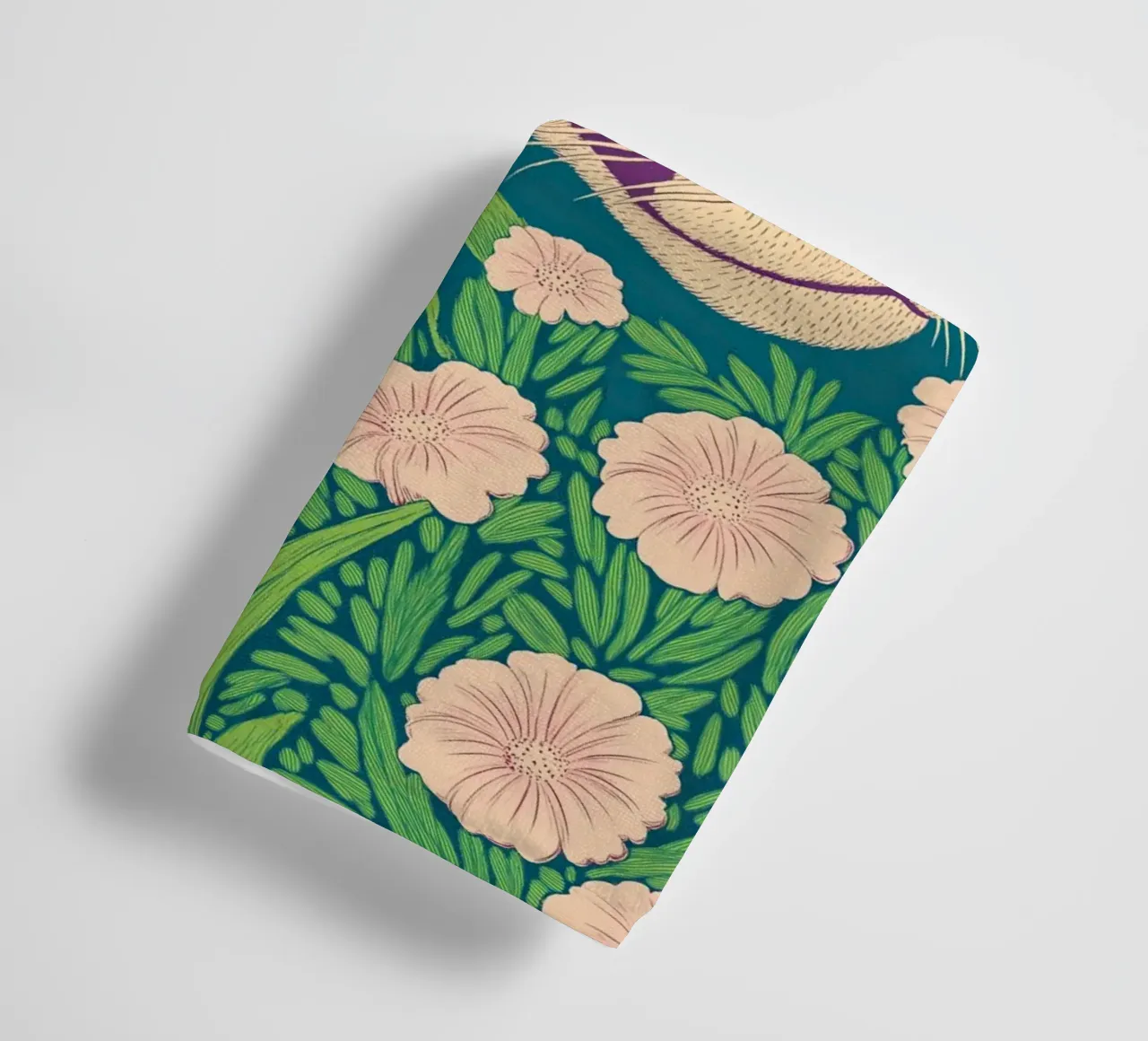 Stylish Spring Bloom Pink Leopard in a Cherry Blossom Jungle towel by Kaji