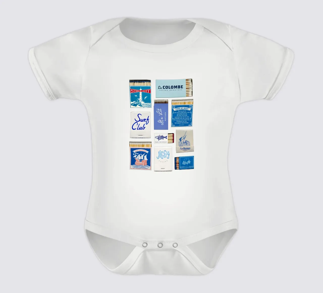 Lit & Collected body neonato maniche corte da SMPLE