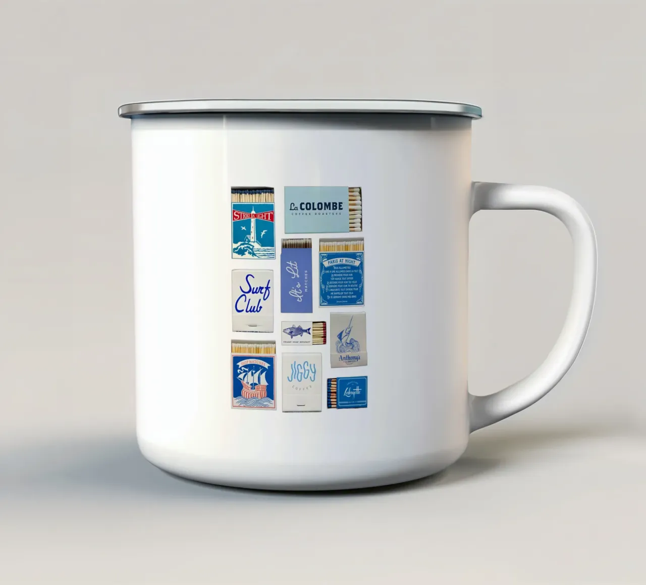 Lit & Collected mug en émail de SMPLE