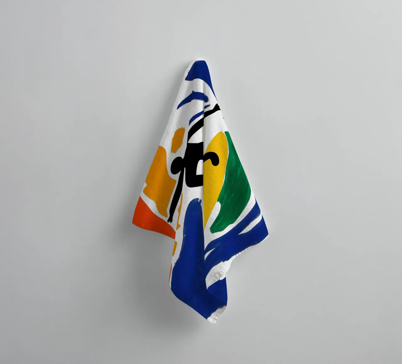 Surfing the Matisse wave | Painting in the style of Matisse towel by Autofocus