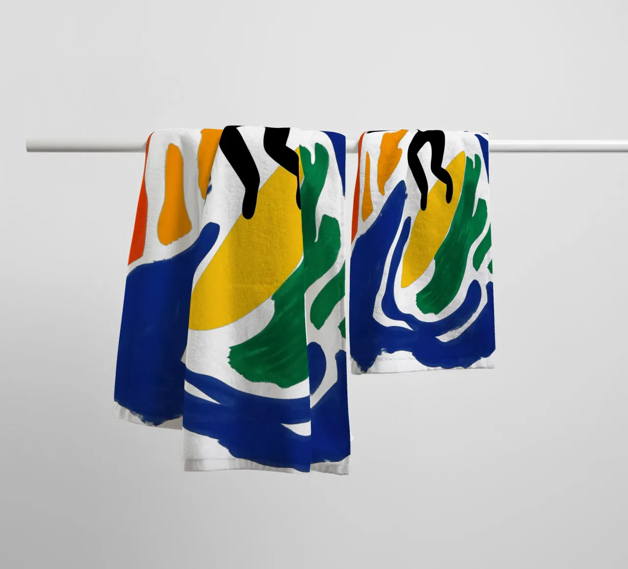 Surfing the Matisse wave | Painting in the style of Matisse towel by Autofocus