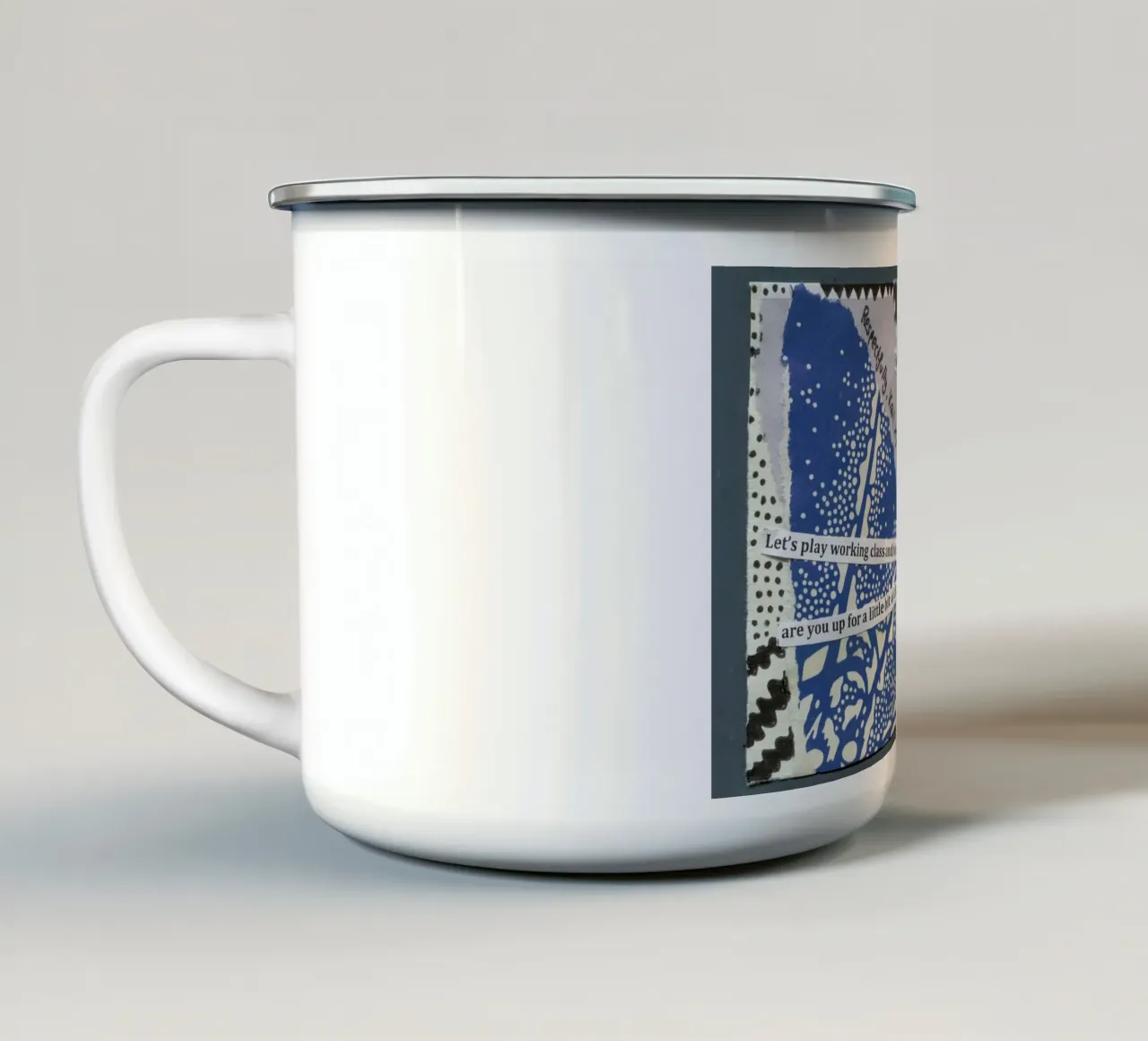 Karl Marx tazza in smalto da The Pick-Up Theorist