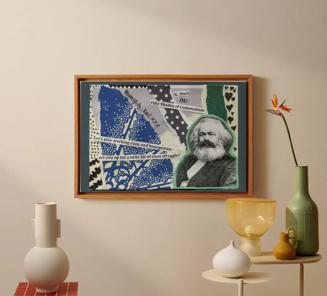 Karl Marx tela con Cornice a cassetta da The Pick-Up Theorist