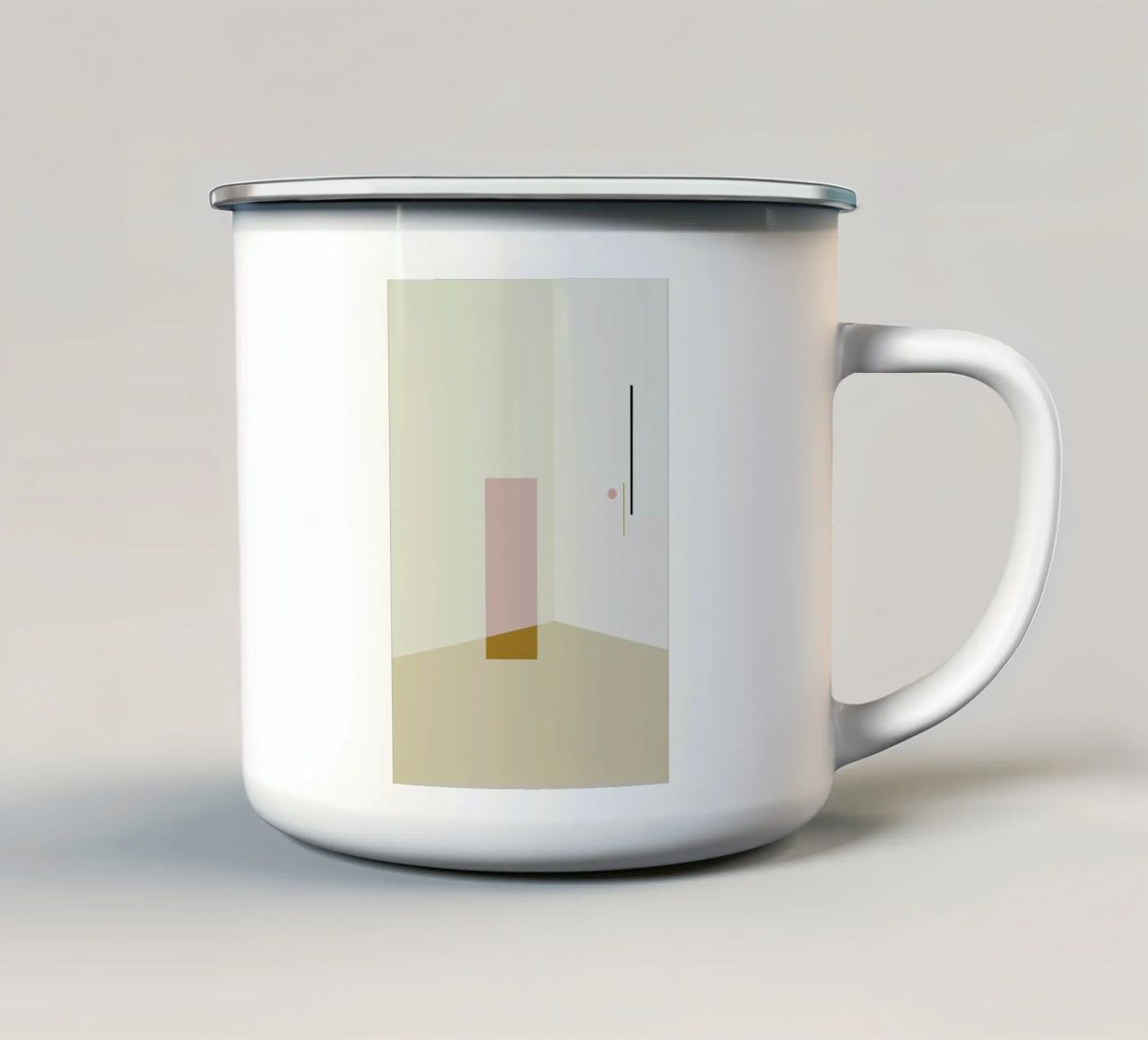 Separated 2 tazza in smalto da 170QM