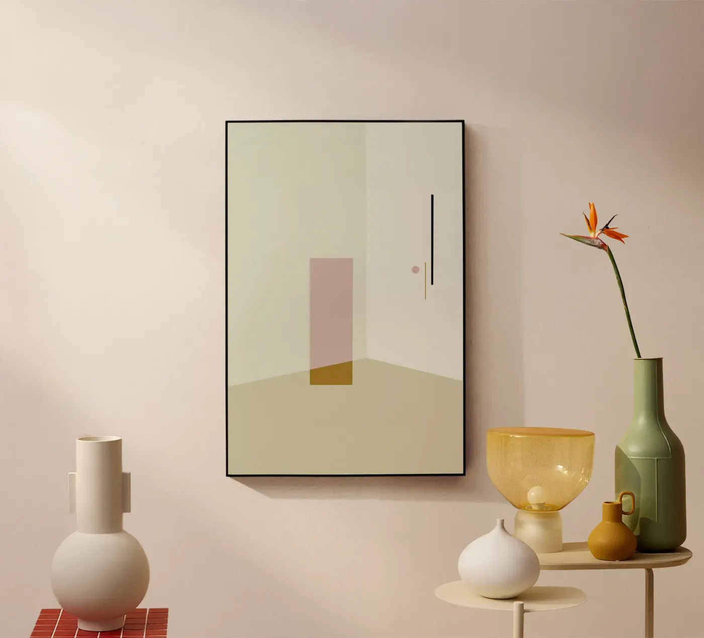 Separated 2 acrylic glass by 170QM
