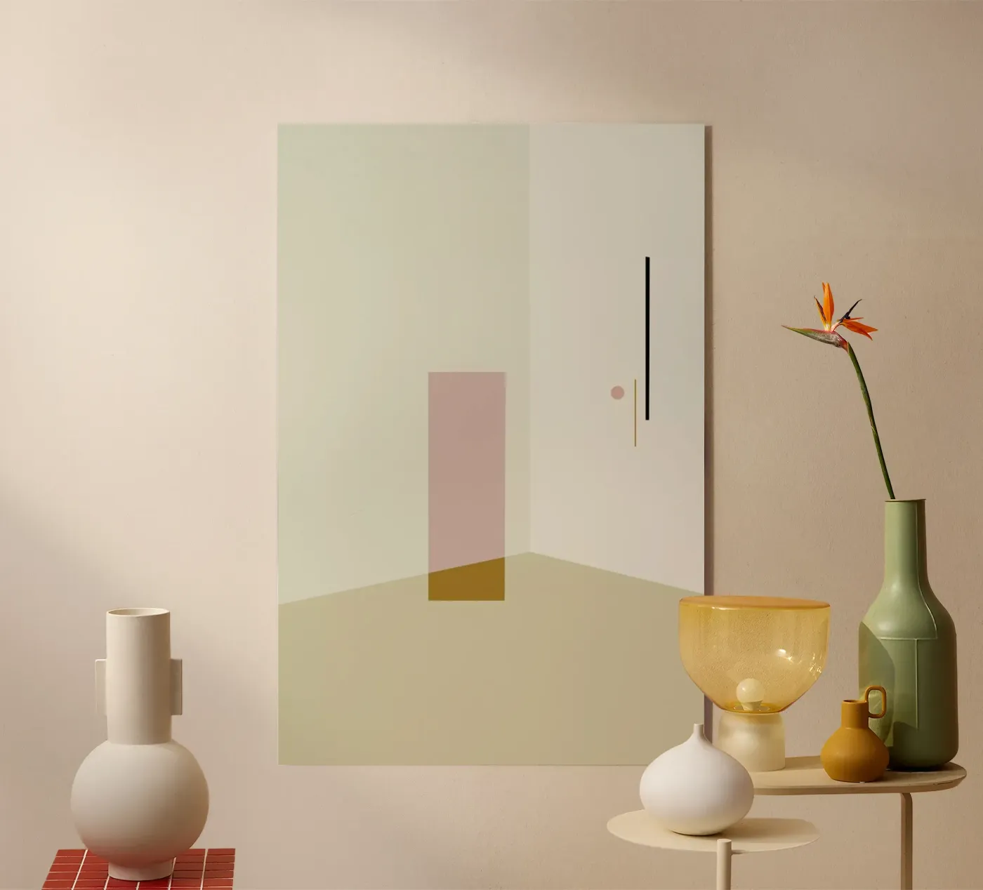 Separated 2 acrylic glass by 170QM