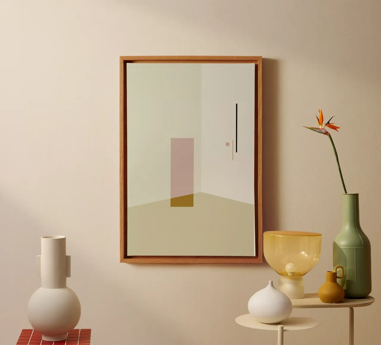 Separated 2 canvas by 170QM