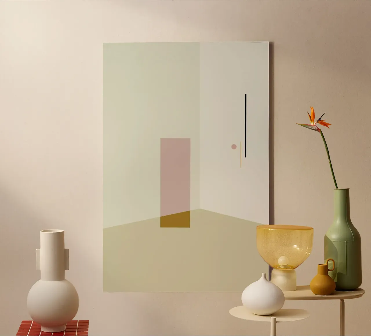 Separated 2 canvas by 170QM