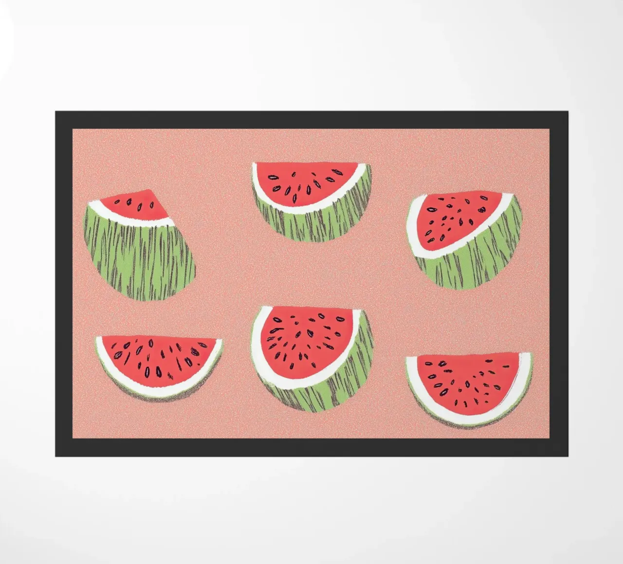 Poster pop art sull'anguria - Cucina fresca e succosa Summer Vibes zerbino da Kaji