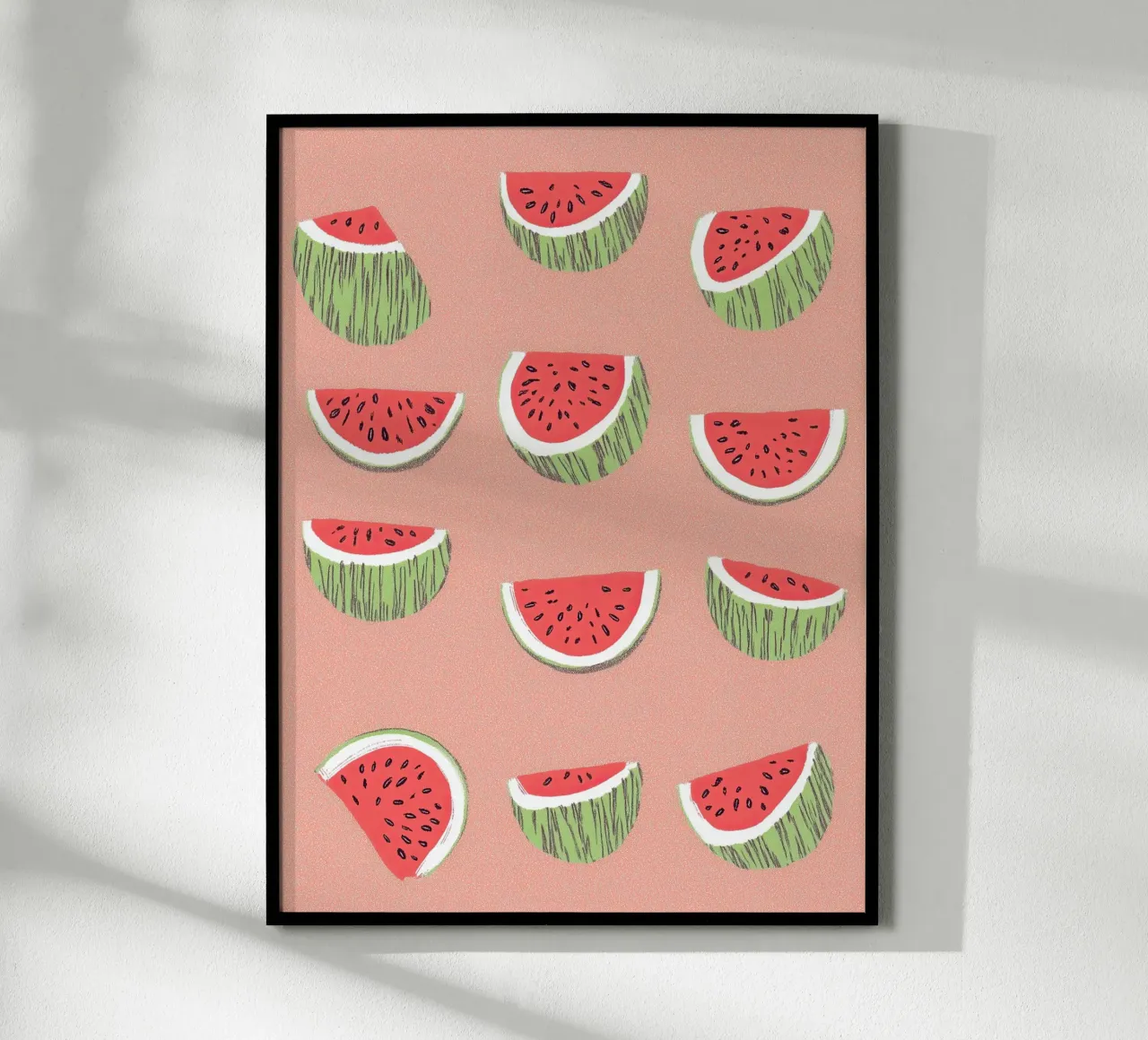 Poster pop art sull'anguria - Cucina fresca e succosa Summer Vibes carta hahnemühle da Kaji
