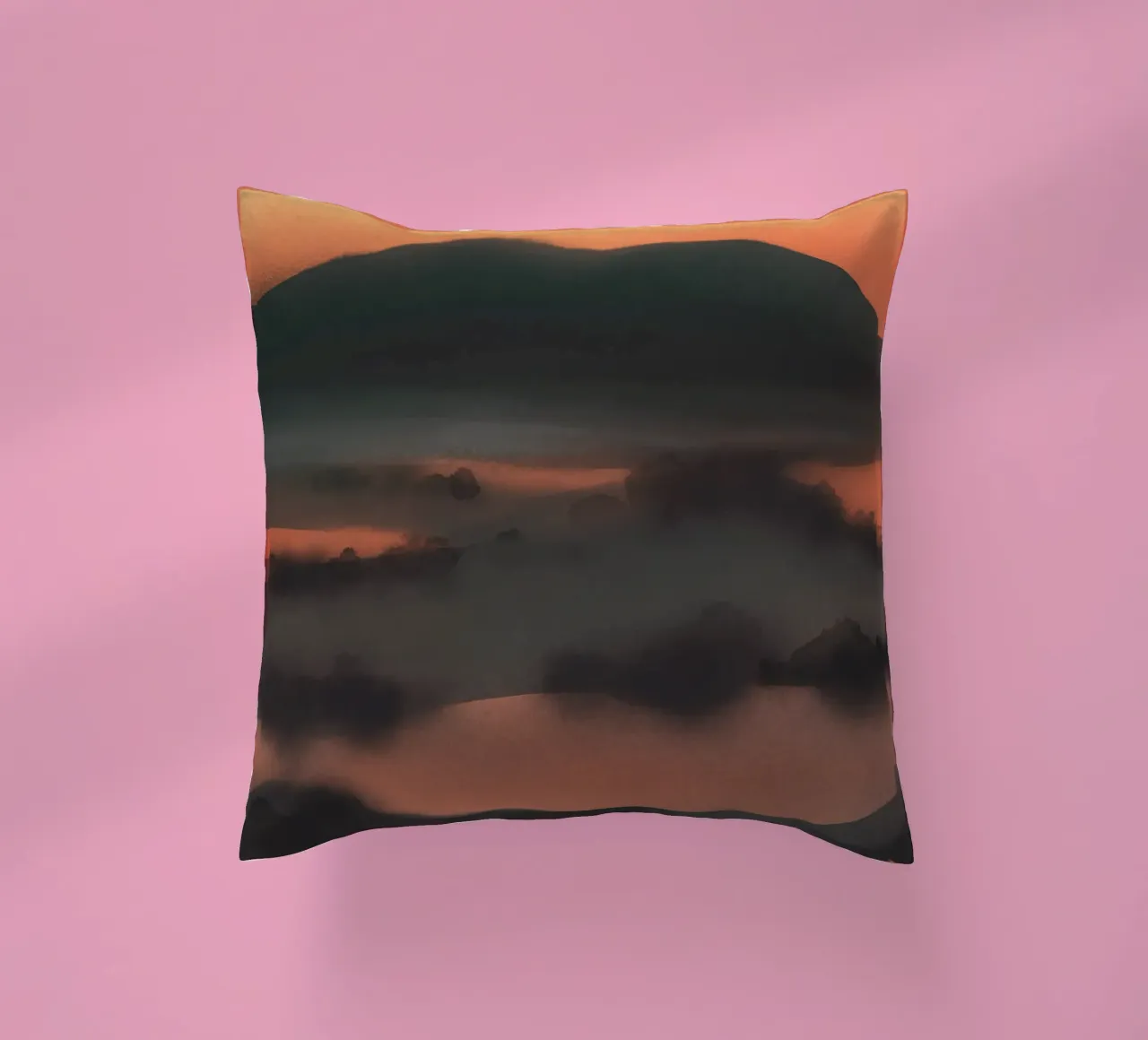 Coucher de soleil en voyage coussin de Little Dean