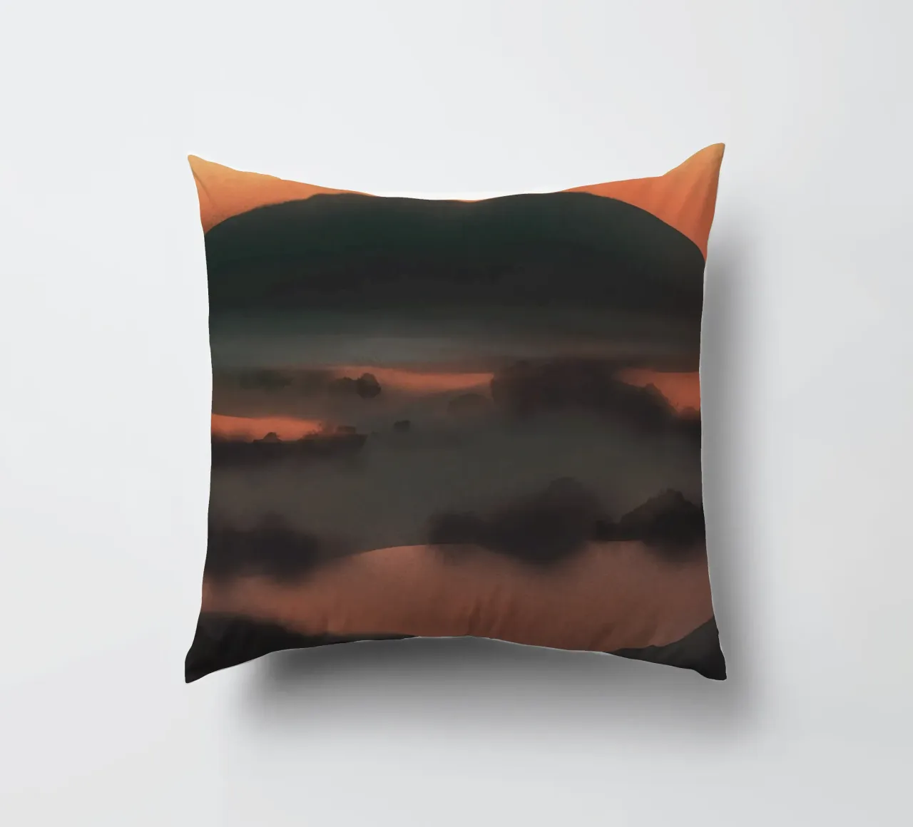 Coucher de soleil en voyage coussin de Little Dean