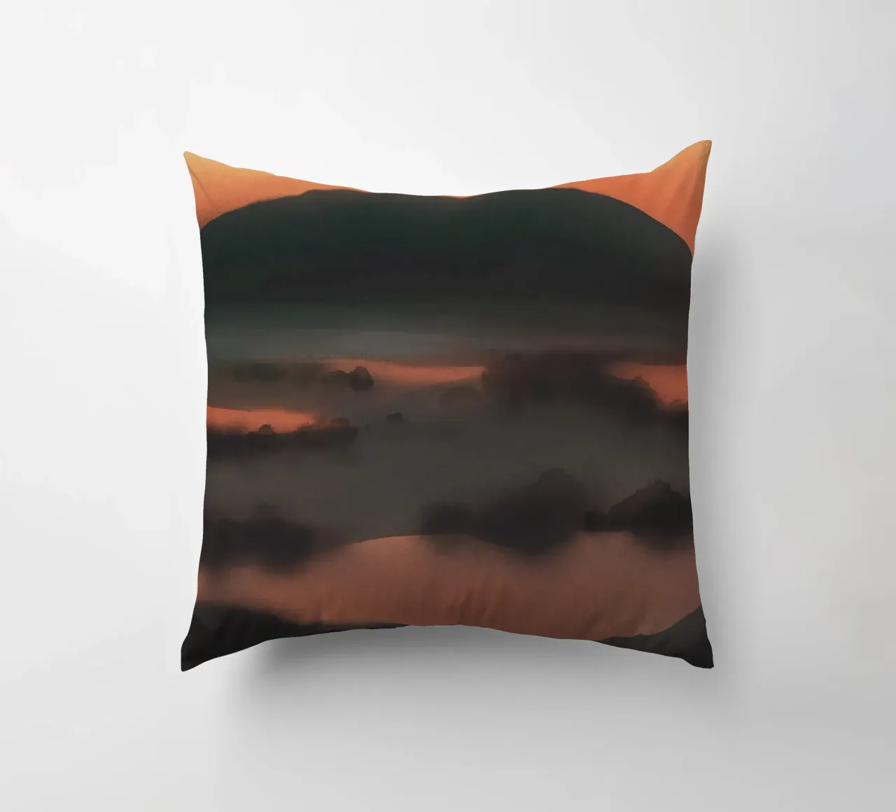 Coucher de soleil en voyage coussin de Little Dean