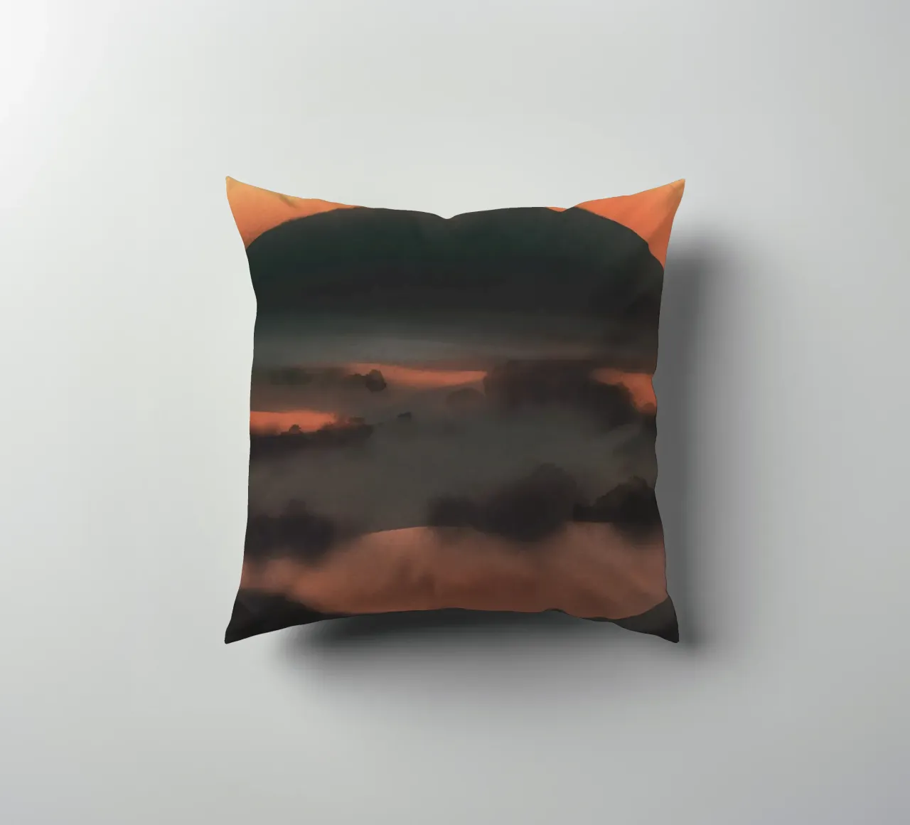 Coucher de soleil en voyage coussin de Little Dean
