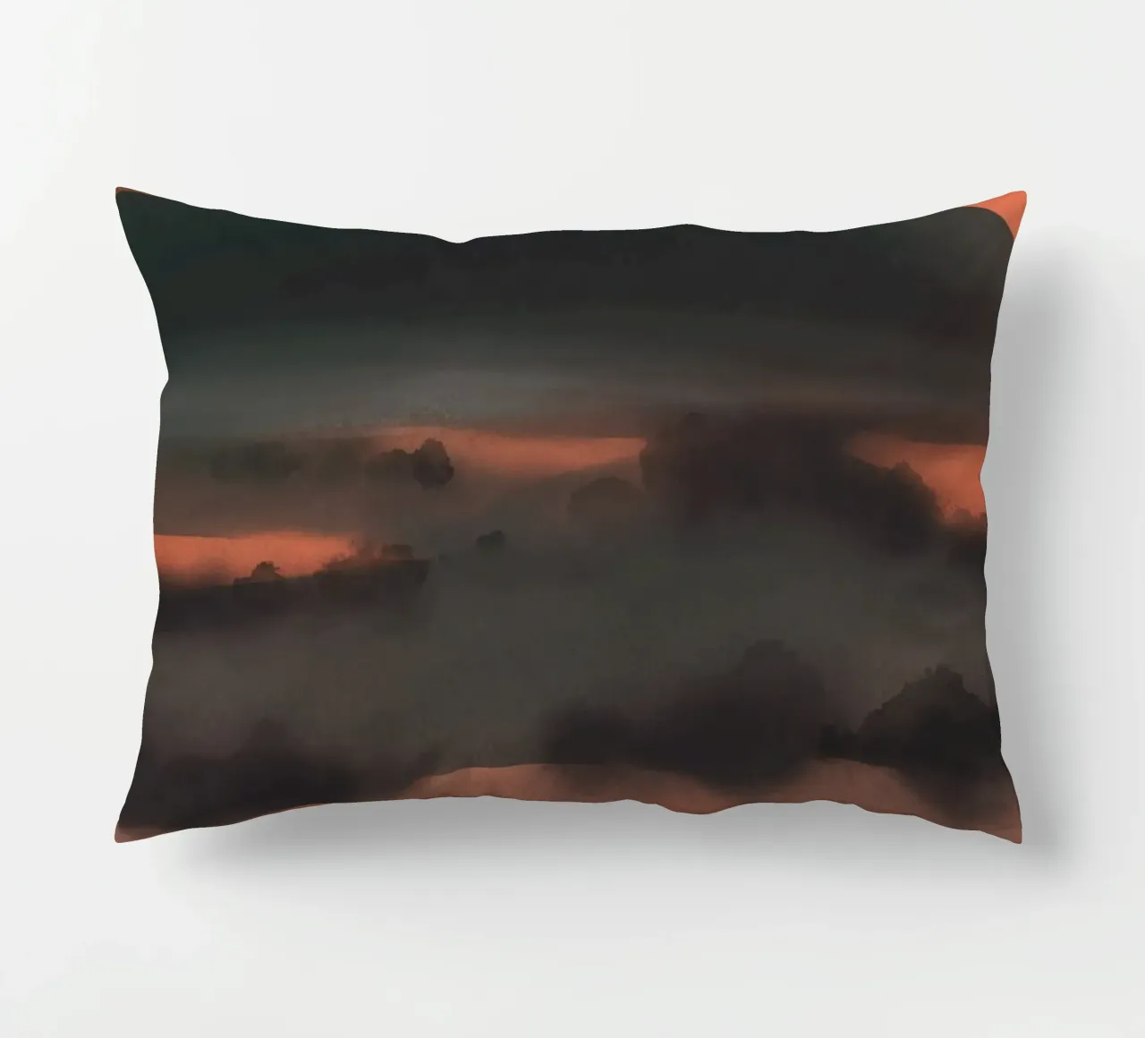 Coucher de soleil en voyage coussin de Little Dean